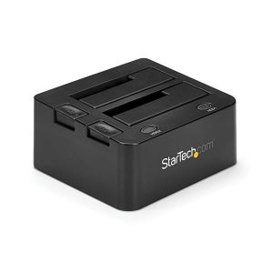 StarTech.com Docking Station USB 3.0 con UASP de 2 Bahías para Disco Duro o SSD SATA de 2,5 o 3,5 Pulgadas