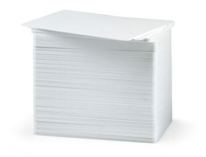 Zebra 104523-811 tarjet de plástico en blanco