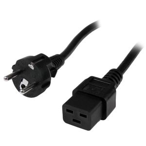 StarTech.com Cable 2m de Alimentación para Ordenadores - CEE7 a IEC 320 C19 - Conector Europeo