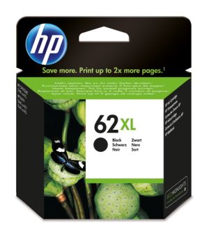HP Cartucho de tinta original 62XL de alta capacidad negro