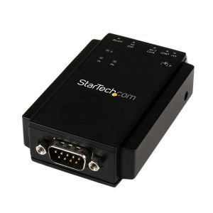 StarTech.com Servidor IP Ethernet de Dispositivos Serie con 1 Puerto RS-232 - Adaptador Serial de Montaje en Riel DIN