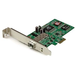 StarTech.com Tarjeta PCI Express Adaptadora de Red Gigabit con 1 Puerto SFP Abierto - NIC Ethernet PCI-E de Fibra