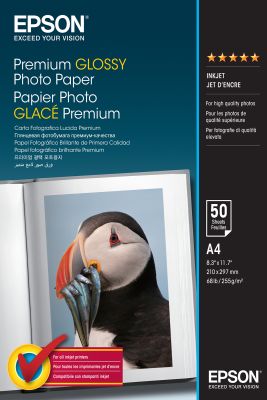 Epson Premium Glossy Photo Paper - A4 - 50 Hojas