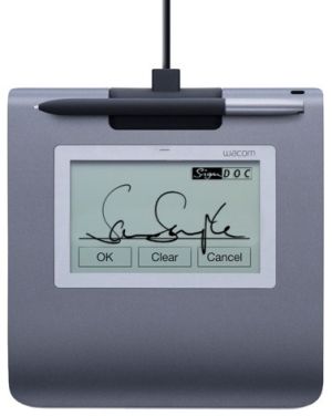 Wacom STU-430 Signature pad tableta digitalizadora Negro, Gris 2540 líneas por pulgada 96 x 60 mm USB