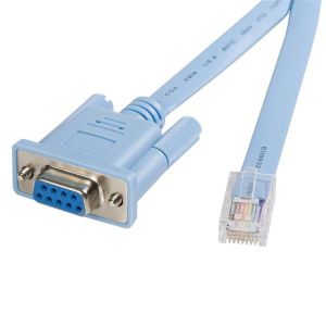 StarTech.com Cable 1,8m para Gestión de Router Consola Cisco RJ45 a Serie DB9 - Rollover - Macho a Hembra