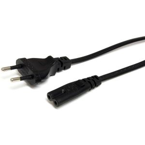 StarTech.com Cable de Alimentación Estándar de 1m para Ordenador Portátil - Cable Europeo a C7 para Laptop