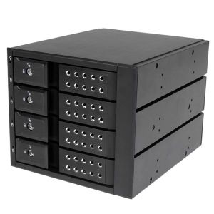 StarTech.com Rack Móvil Backplane con 4 Bahías Hot Swap de 3,5" sin Bandeja SAS SATA - de Intercambio en Caliente
