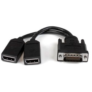 StarTech.com Cable Adaptador de 20cm DMS59 a DisplayPort Doble - Conversor LFH59 a DP Dual