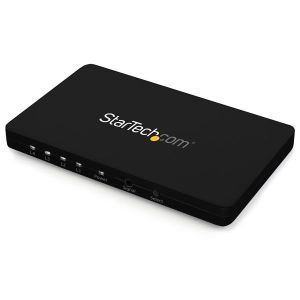 StarTech.com Switch Selector Automático HDMI de 4 Puertos con Chasís de Aluminio y MHL - Conmutador 4K 30Hz