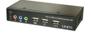 Lindy 39377 interruptor KVM Negro
