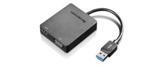 Lenovo Universal USB 3.0 to VGA/HDMI USB tipo A Negro