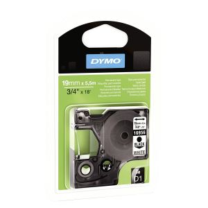 DYMO D1 - Etiquetas Durable - Negro sobre blanco - 19mm x 5.5m