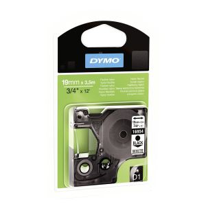 DYMO D1 - Etiquetas Durable - Negro sobre blanco - 19mm x 5.5m