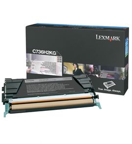 Lexmark C736H2KG cartucho de tóner 1 pieza(s) Original Negro