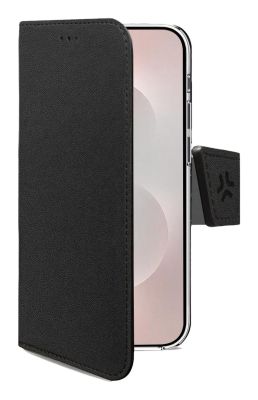 Celly WALLY funda para teléfono móvil 17 cm (6.7") Funda cartera Negro