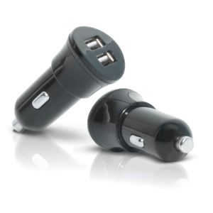 Mobilis Car Charger 2 USB Negro Auto