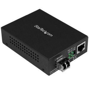 StarTech.com Conversor Compacto de Medios Ethernet Gigabit a Fibra Multimodo LC - 550m