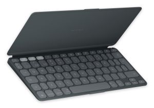 Logitech Keys-To-Go 2, teclado inalámbrico portátil para iPad con tapa integrada, estilizado y compacto, para iPad, iPhone, Mac y Apple TV, para alternar fácilmente entre dispositivos, Grafite
