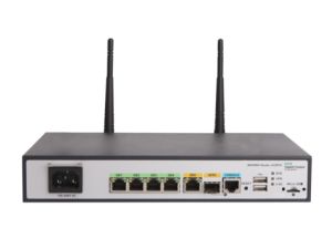 Hewlett Packard Enterprise HPE MSR954-W 1GbE SFP (WW) 2GbE-WAN 4GbE-LAN Wireless 802.11n CWv7 router inalámbrico Gigabit Ethernet Banda única (2,4 GHz) Gris