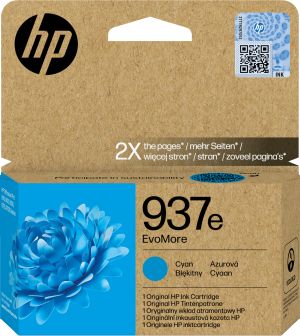 HP Cartucho de Tinta Original EvoMore 937e cian