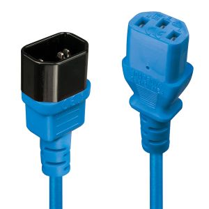 Lindy 30470 cable de transmisión Azul 0,5 m C14 acoplador C13 acoplador