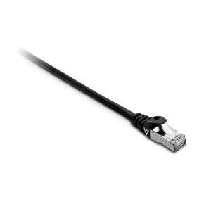 V7 Cable negro Cat7 blindado y laminado (SFTP) con conector RJ45 macho a RJ45 macho 5m 16.4ft