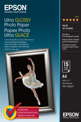 Epson Ultra Glossy Photo Paper - A4 - 15 Hojas
