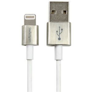 StarTech.com USBLTM1MWH cable de conector Lightning 1 m Blanco