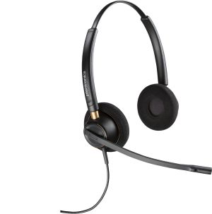 POLY Auriculares digitales binaurales EncorePro 520D con desconexión rápida TAA