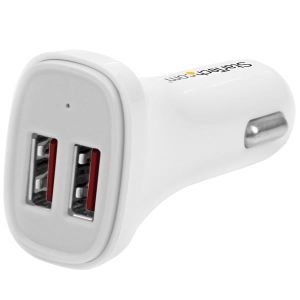StarTech.com USB2PCARWHS cargador de dispositivo móvil Blanco Auto