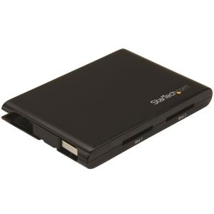StarTech.com Lector Grabador USB 3.0 de Tarjetas de Memoria Flash SD con Dos Ranuras - SD 4.0, UHS II