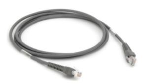 Zebra CBA-R23-S07ZBR cable de serie Negro 2,13 m