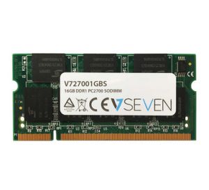 V7 1GB DDR1 PC2700 - 333Mhz SO DIMM Notebook módulo de memoria - V727001GBS