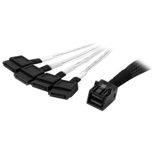 StarTech.com Cable Mini SAS Interno a SATA de 1m - Cable SFF-8643 a 4x SATA