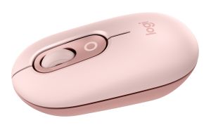 Logitech POP Mouse, ratón inalámbrico Bluetooth compacto y portátil con botones programables y clics discretos, tecnología Easy-Switch para alternar hasta 3 dispositivos, portátil, tablet, PC: Rosa