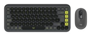 Logitech POP Icon Combo teclado Ratón incluido Universal Bluetooth QWERTY Español Grafito, Verde