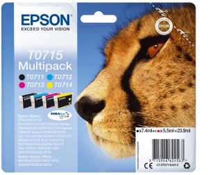 Epson Multipack T0715 4 colores (etiqueta RF)