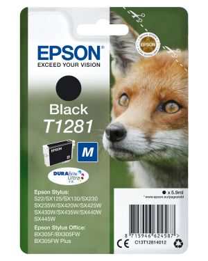 Epson Fox Cartucho T1281 negro (etiqueta RF)