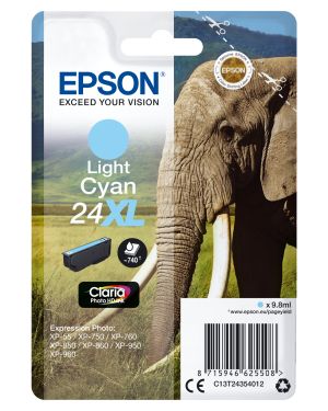 Epson Elephant Cartucho 24XL cian claro (etiqueta RF)