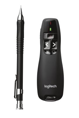 Logitech Wireless Presenter R400 apuntador inalámbricos RF Negro