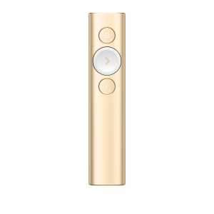 Logitech Spotlight apuntador inalámbricos Bluetooth/RF Oro
