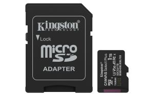 Kingston Technology 1TB microSDXC Canvas Select Plus Gen3 150MB/s A1 (Incluye adaptador de SD)