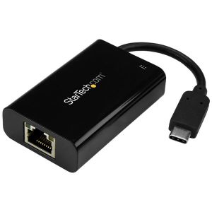StarTech.com Adaptador USB-C de Red Ethernet Gigabit con Entrega de Potencia - Tarjeta de Red Externa USB Tipo C