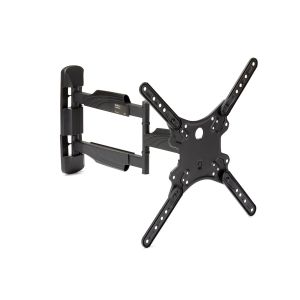 StarTech.com Soporte de Pared para TV de Movimiento Completo - Pantallas VESA de 32"-55" (35kg) - Soporte Universal para Pantalla Plana de Perfil Bajo - Brazo Articulado Resistente Ajustable en Inclinación/Giro