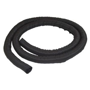 StarTech.com Manga de Gestión de Cables de 2m - Envoltura de Cable Flexible en Espiral - Maga Expandible 1,0-1,5" de Diámetro - Organizador/Protector/Corrector de Poliéster - Organizador de Cables Recortable Negro