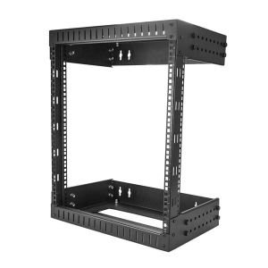 StarTech.com Armario Rack de Servidores de Marco Abierto 12U para Montaje en Pared - Profundidad Ajustable de 12 a 20" de Profundidad