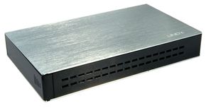 Lindy USB 2.0/eSATA Drive Enclosure Negro, Plata 3.5"