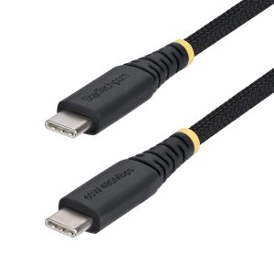 StarTech.com Cable de Carga USB-C Trenzado de 2m - Cable Cargador USB Tipo C para Portátil - Cable Resistente para Carga de Dispositivos - Trenzado de Nailon TPE - USB 2.0 - PD 60W 3A