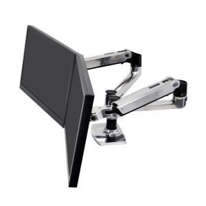 Ergotron LX Series 45-245-026 soporte para monitor 68,6 cm (27") Abrazadera/Atornillado Plata