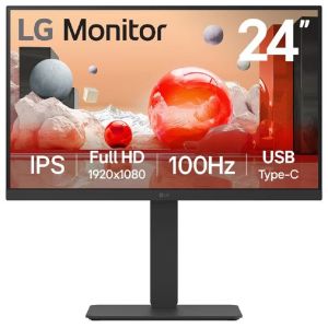 LG 24BA750-B pantalla para PC 60,5 cm (23.8") 1920 x 1080 Pixeles Full HD LCD Mesa Negro